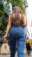 Denim girl's buttocks erotic image