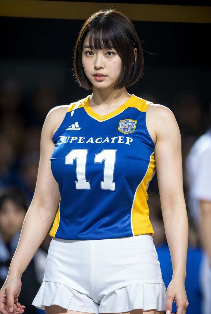 [22nd] 47 Athlete AI erotic images Bouncy boobs in the sports scene! Supple thighs! I tried to generate a lower butt that comes out 30th image