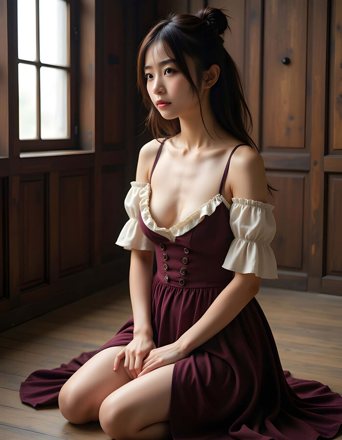 Antique-style older sister image summary AI Generated 2th image