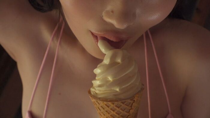 An active idol with a bust of 90 cm makes her sexy DVD debut wwwwwwwww God substitutes, and her areola crotch are exposed at the limit in her first image!! Video image summary of the first work 'Milky Glamour'! 64th image