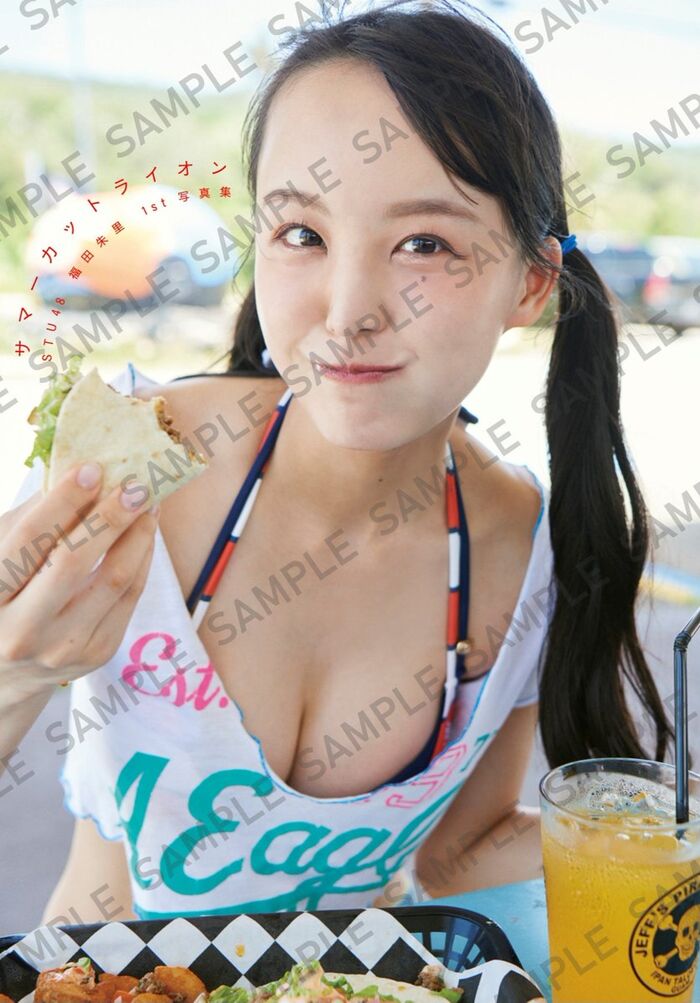 [Image] Black-haired neat and clean idol, sticking out her buttocks in her underwear wwwwwwwwSTU48 Akari Fukuda, the back shot of the 1st photo book is too stimulating!! 7th image