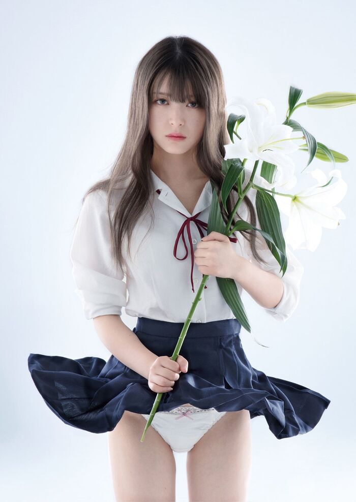 [Underwear image] Hazuki Kimura, a former child actor who has been very successful in training, shows off 'chest fuss lingerie' wwwwwwwwww challenges adult sexy gravure!! 13th image