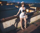 badbro_Nurse Rooftop exhibitionism AI Generated