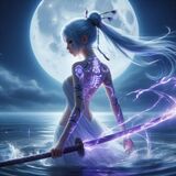 月夜下什麼是美 AI Generated