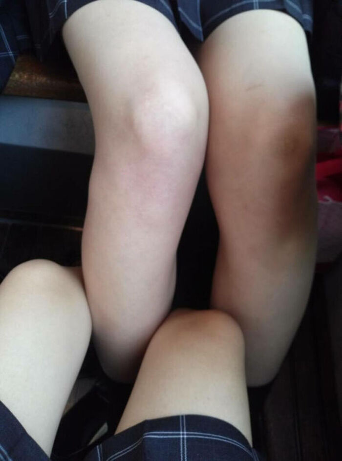 JK's bare feet erotic images! - The plump thigh panchira ♡ will come out! 47th image