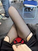 Erotic images of girls wearing lascivious fishnet tights part38