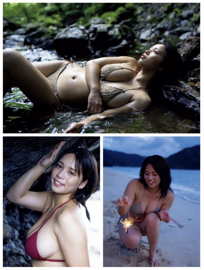 Masaya Yamaoka 100 swimsuit gravure images with huge breasts I cup! 100th image