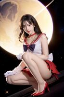 Sailor Mars參上(六)蹲跪趴 AI Generated