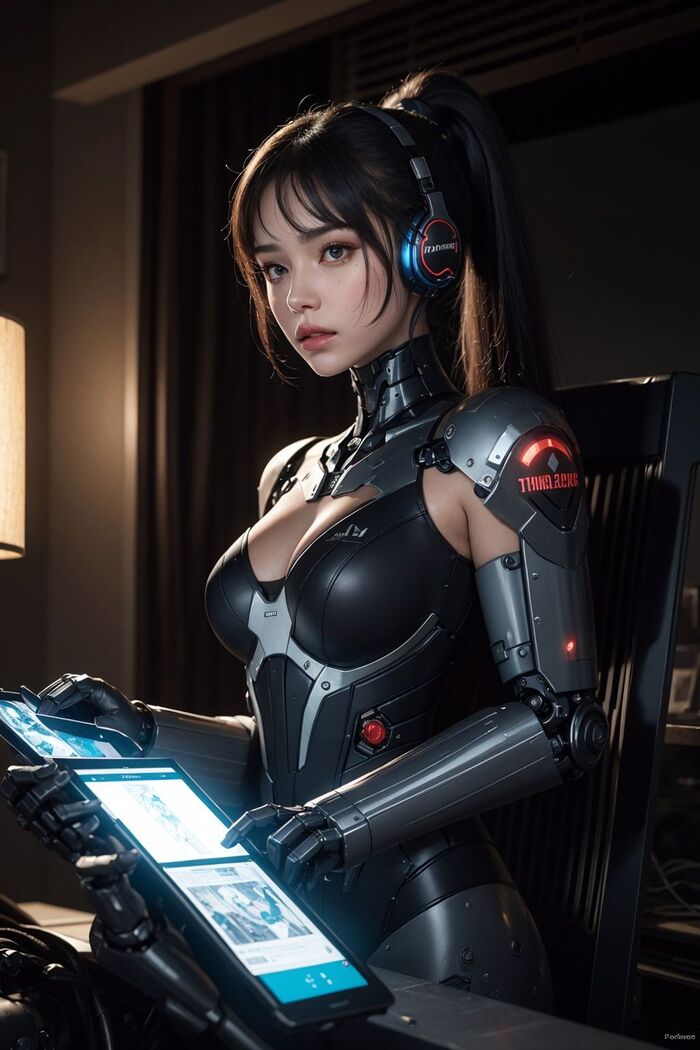 ★PATREON★ [AITVwiki 美人百科] - Mechanical Girl AI Generated 7th image