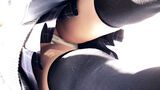 【upskirt2239逆さ撮りJK】信号待ちで白のサテンPをエッチなお股とともに撮られる美味しそうな太ももにニーソがエロいかなりカワイイJK②