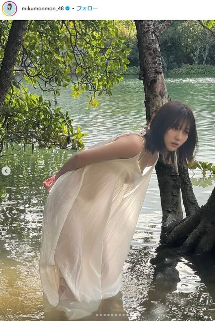 [H image] Over 30,000 likes for gravure queen Miku Tanaka! Visit the god body of huge breasts abs wwwwwwwww 14th image