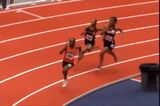 [Video] A woman in a track and field relay beats her opponent with a baton and makes her fall out wwww