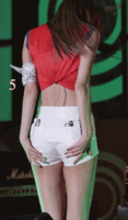 Korean idol's panchira and bread lines are erotic GIF images! The style is so good that you can ♪ watch it forever