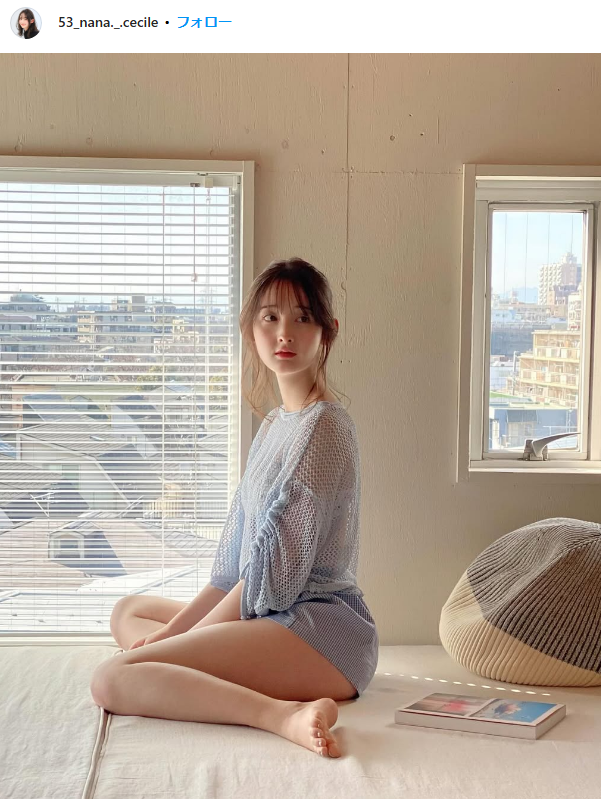 [Image] 'Too angelic' active female college student, swimsuit gravure is too beautiful wwwwwww Canadian half beauty, Nana Cecil, young gangan reveals fair-skinned beautiful breasts!! 7th image