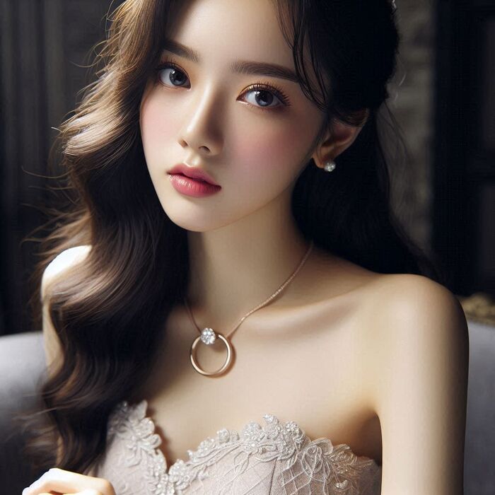 妹子轉身向背.側臉還是很美 AI Generated 5th image